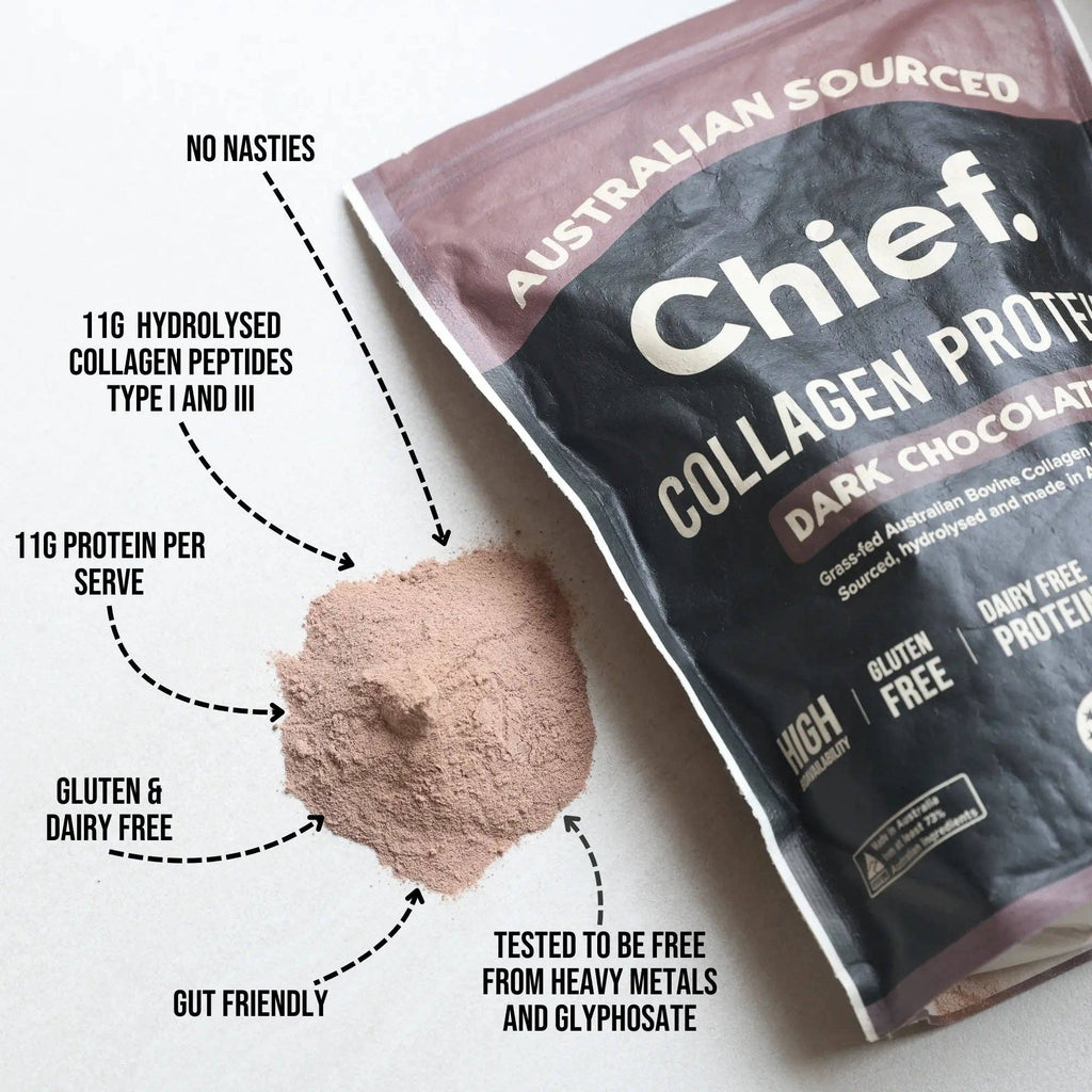 Grass-fed Collagen Protein Powder - Dark Chocolate