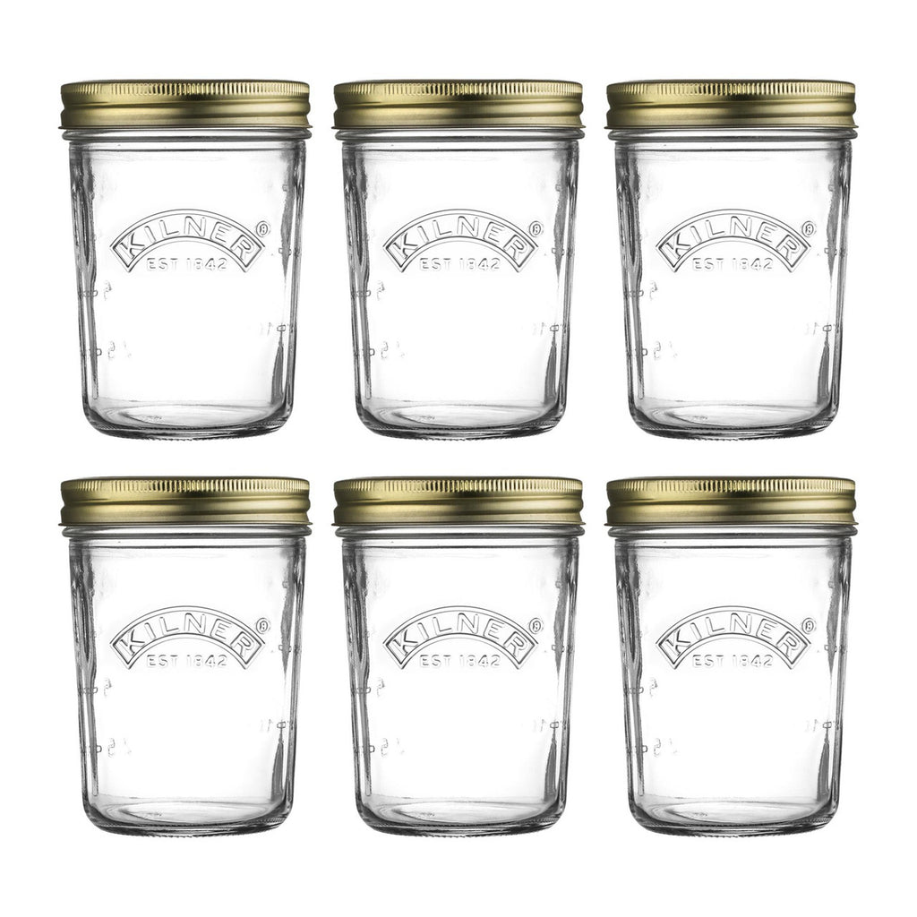 Kilner® Wide Mouth Preserve Jars Set of 6, 350ml