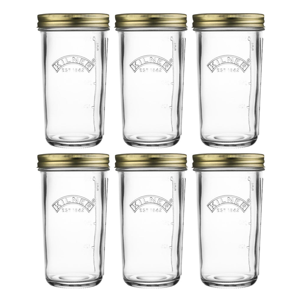 Kilner® Wide Mouth Preserve Jar Set of 6, 500ml