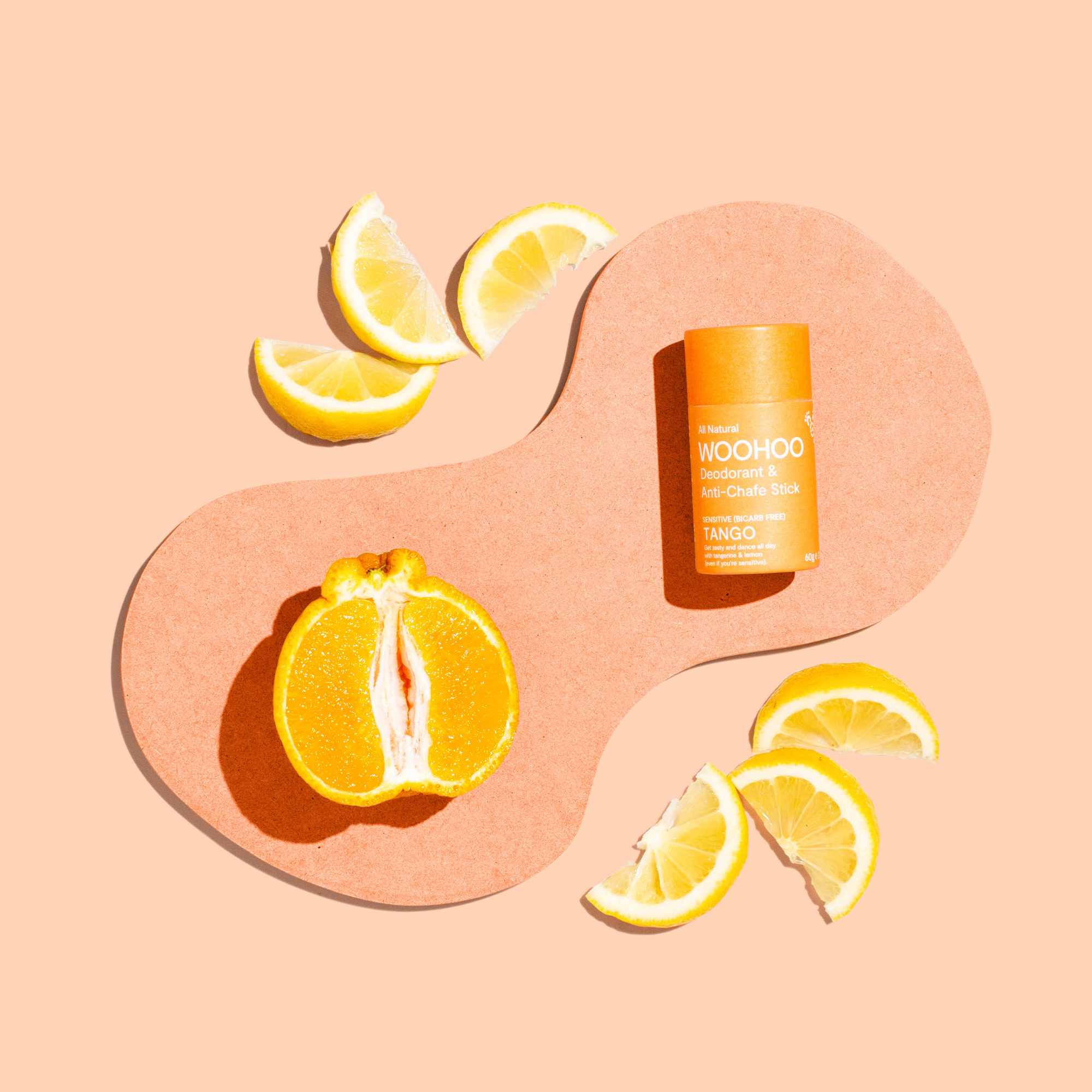 Woohoo Natural Deodorant & Anti-Chafe Stick (Tango) 60g
