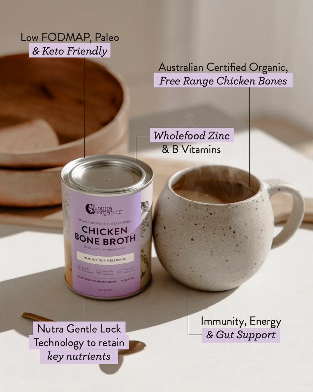 CHICKEN BONE BROTH