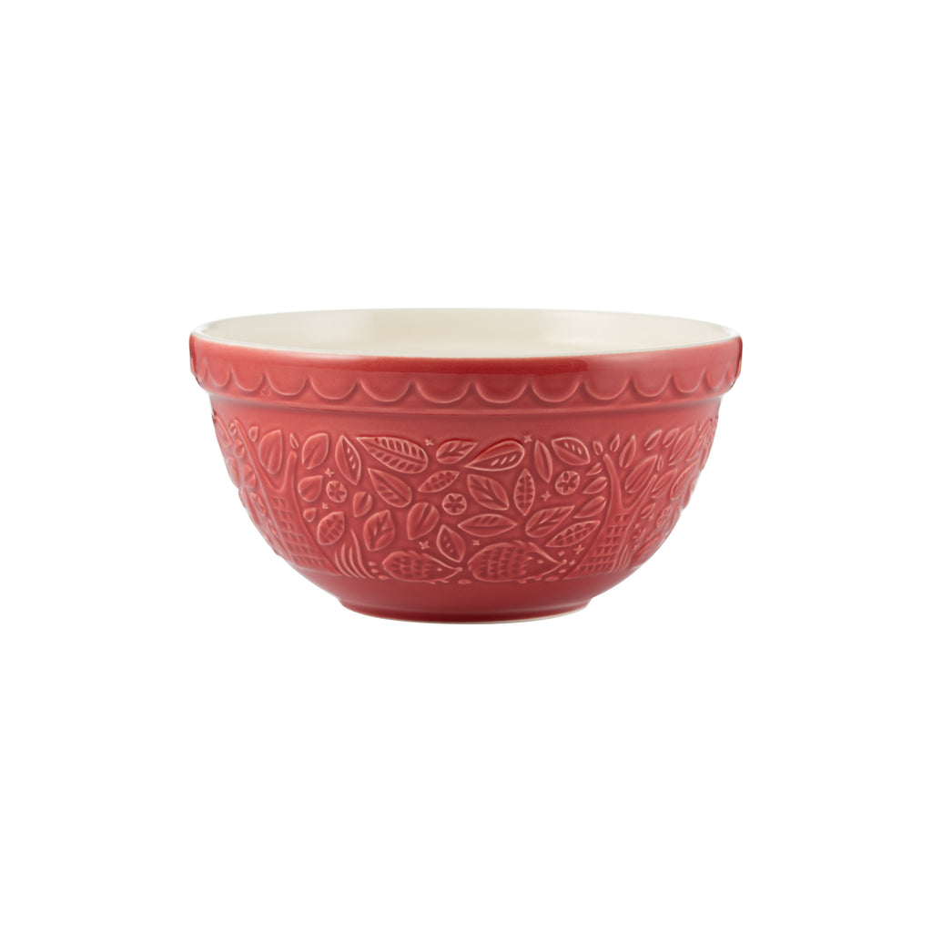 In The Forest Hedgehog Burgundy Mixing Bowl, 21cm/ 1.1 Litre