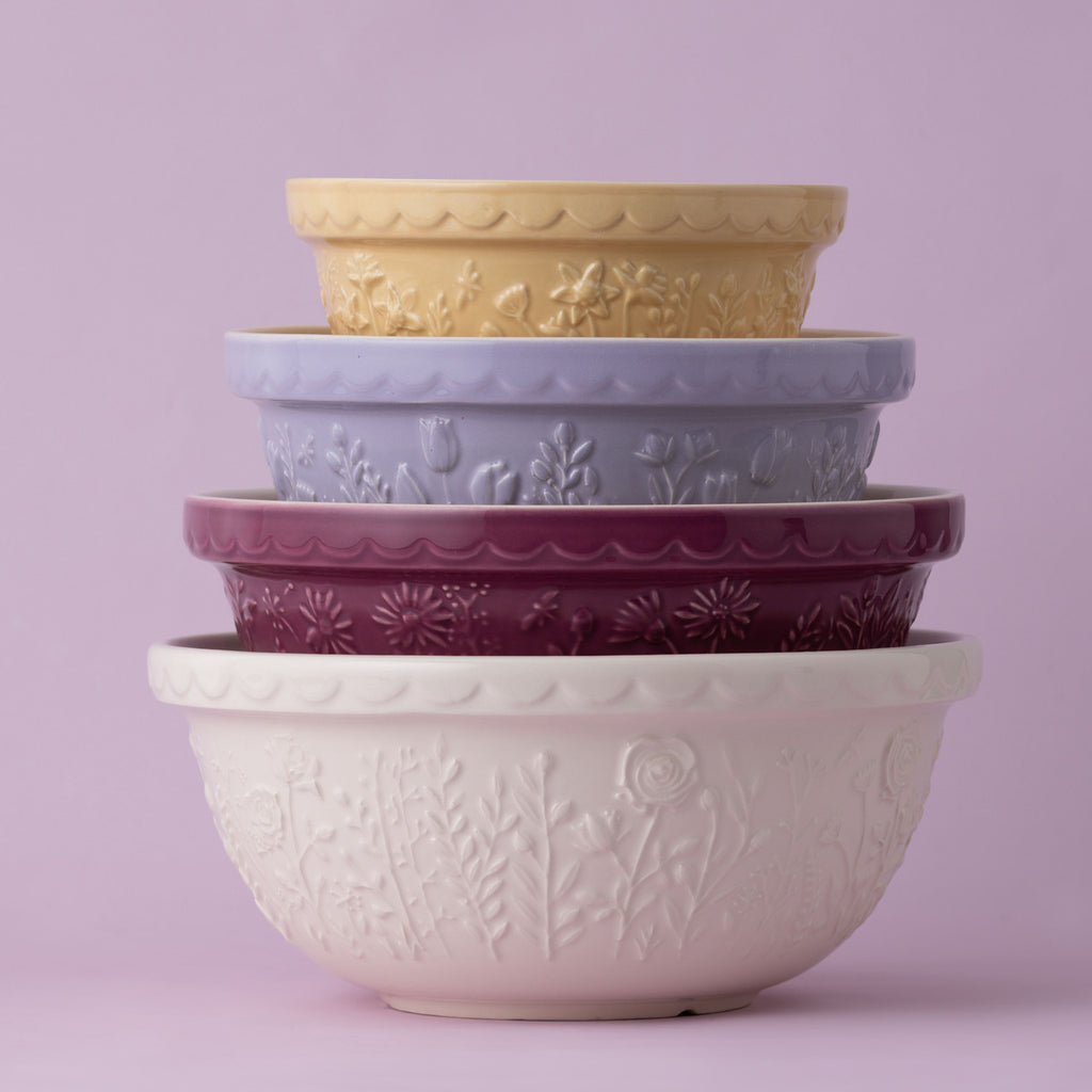 In The Meadow Cream Rose Mixing Bowl, 29cm / 4 Litre