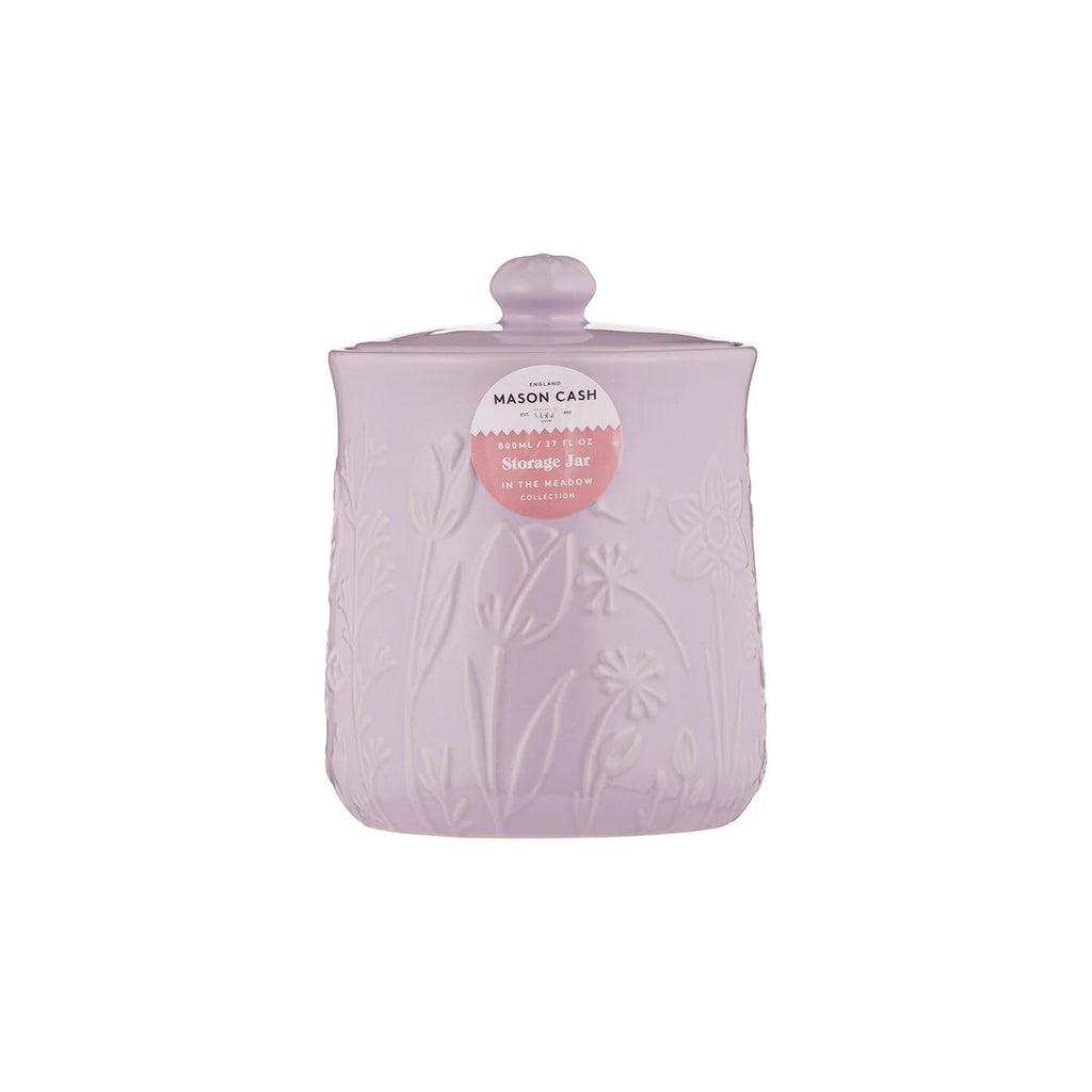 In The Meadow Lilac Storage Jar, 15 x 11.5cm / 800