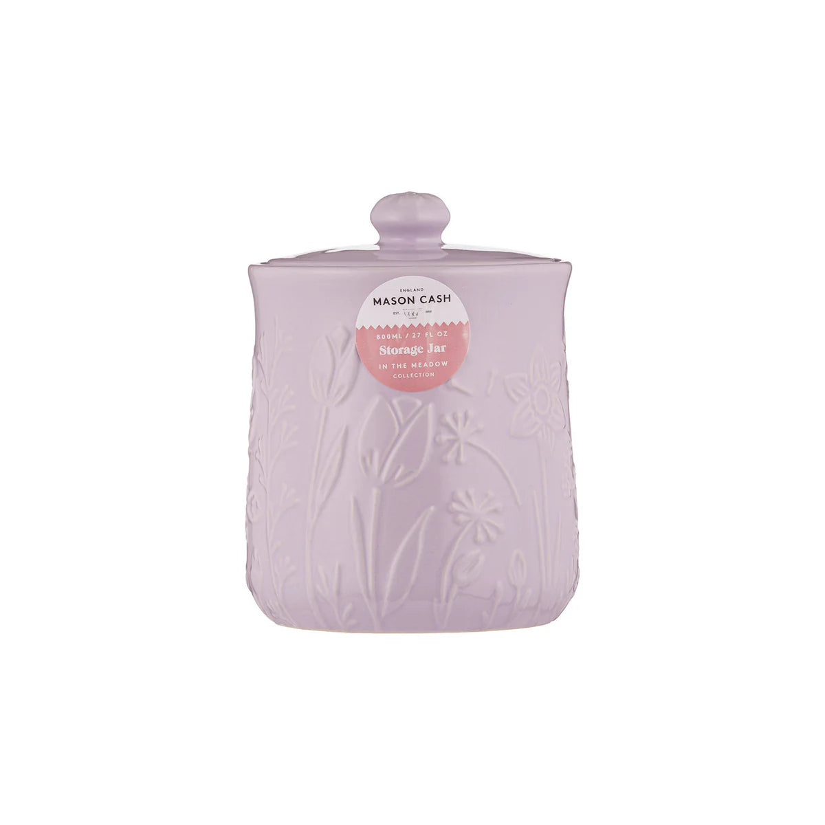 In The Meadow Lilac Storage Jar, 15 x 11.5cm / 800