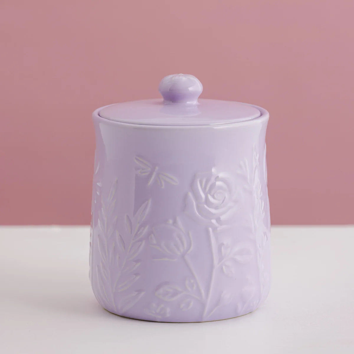 In The Meadow Lilac Storage Jar, 15 x 11.5cm / 800