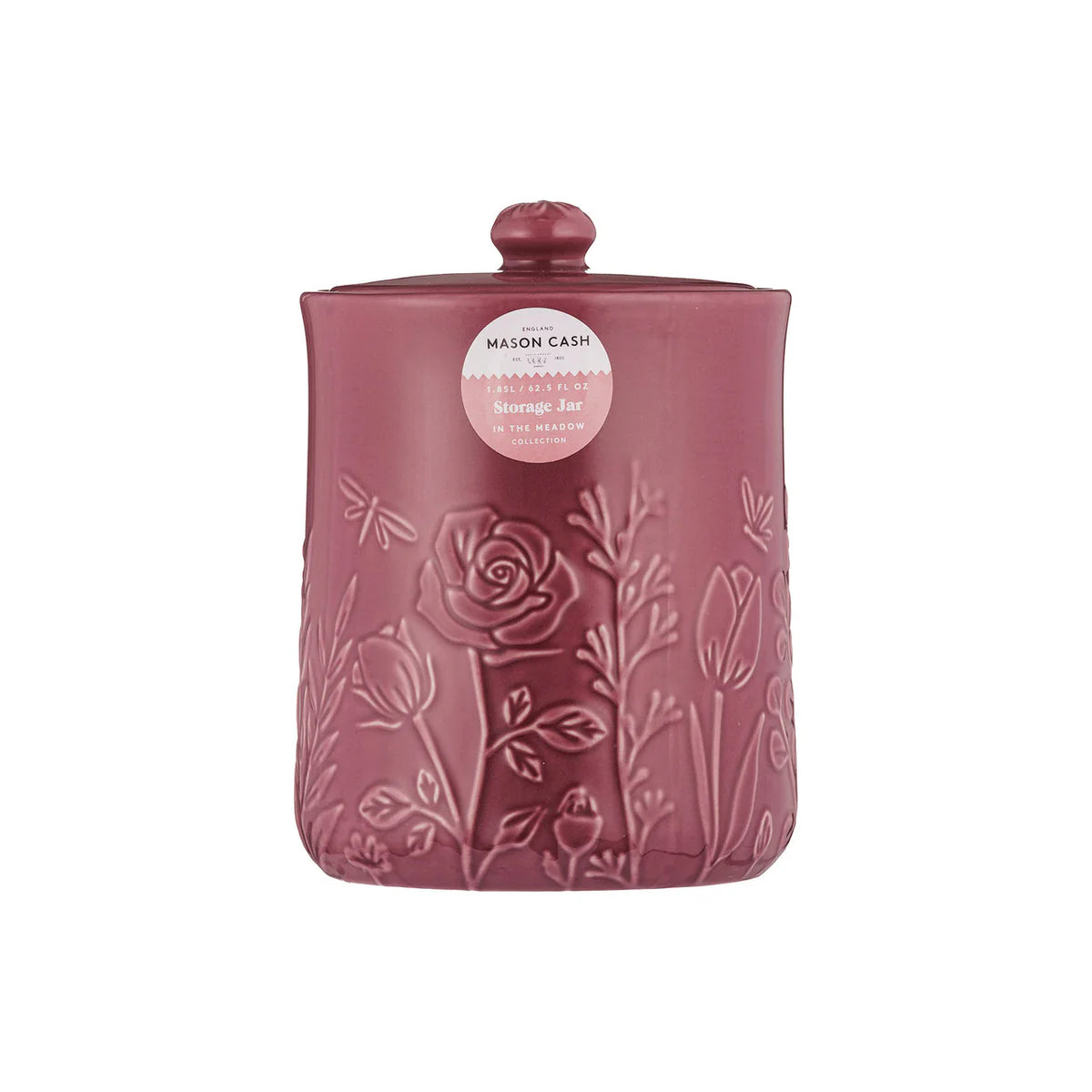 MASON CASH MEADOW STORAGE JAR 18X13CM