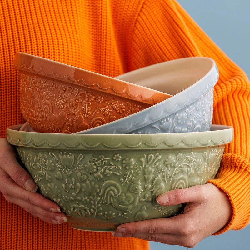 Home To Roost Green Hen Mixing Bowl - 4 Litre / 29cm