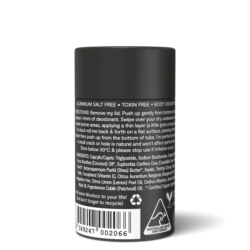 Woohoo Natural Deodorant & Anti-Chafe Stick (Tux) 60g