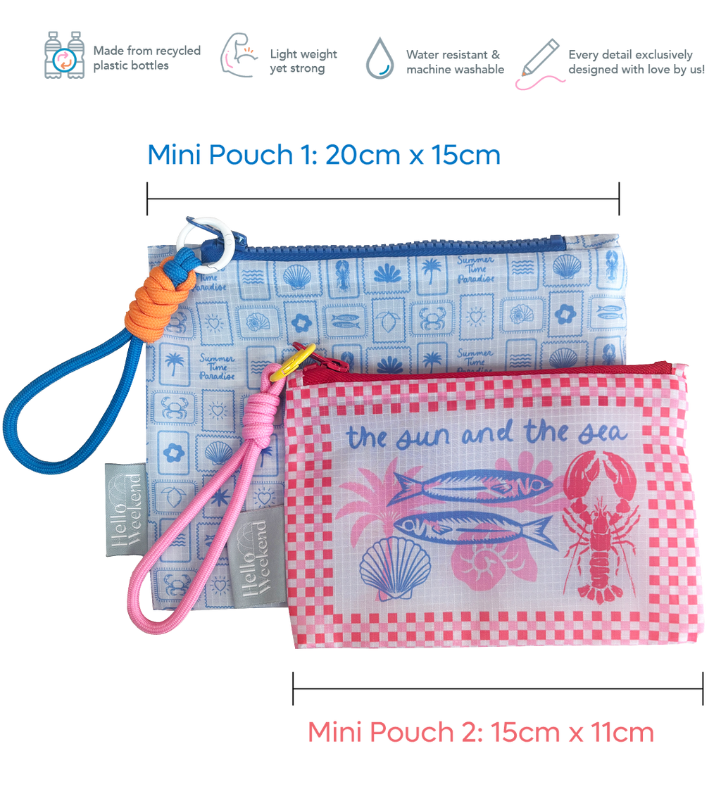 NEW - Mini Pouch Set - Lobster