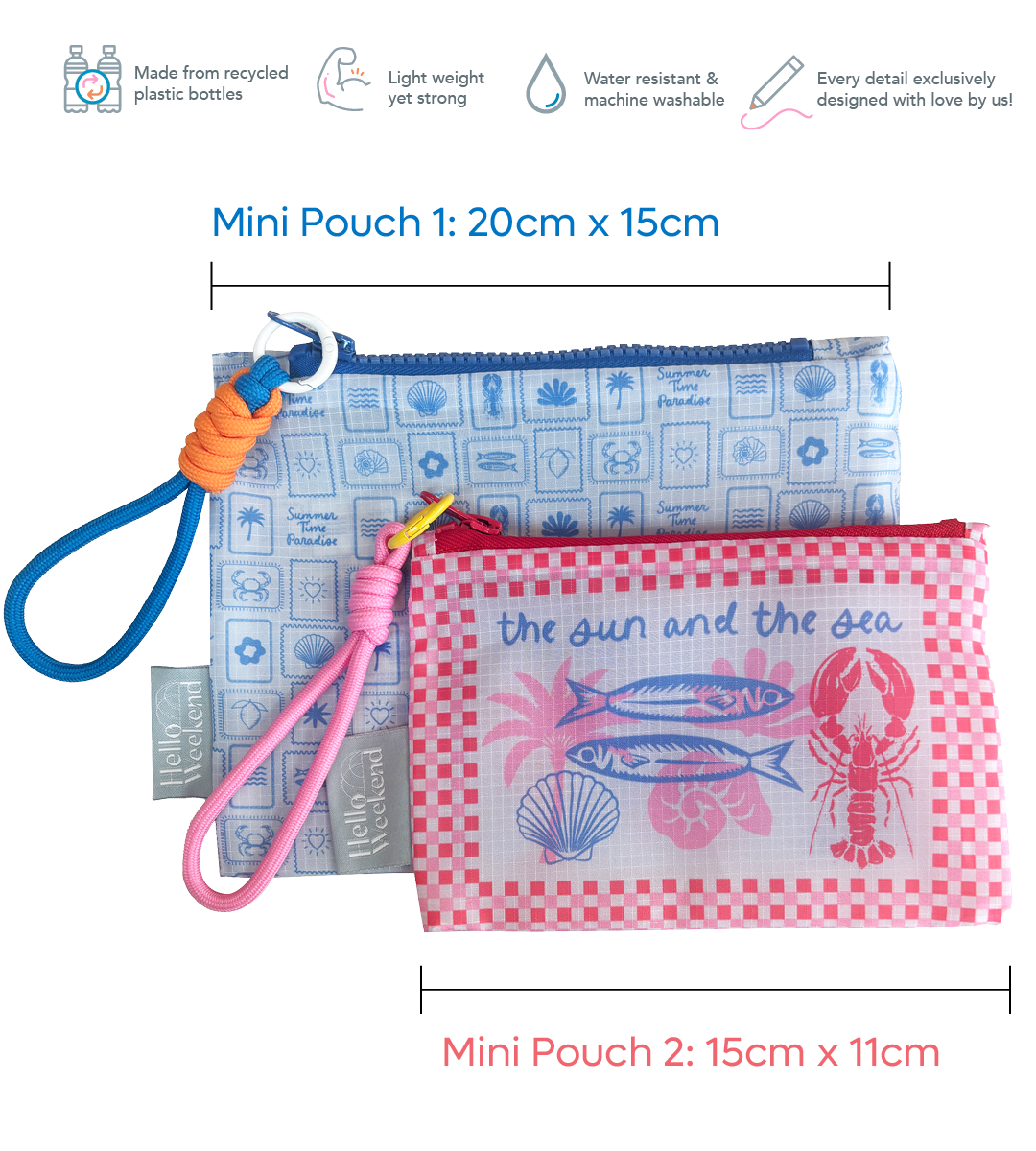 NEW - Mini Pouch Set - Lobster