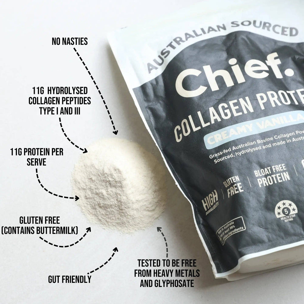 Grass-fed Collagen Protein Powder - Creamy Vanilla