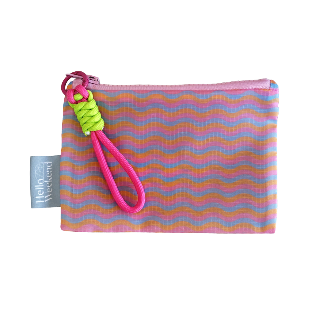 NEW -Mini Pouch Set - Hearts and Waves