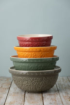In The Forest Bear Ochre Mixing Bowl, 24cm/ 2 Litre