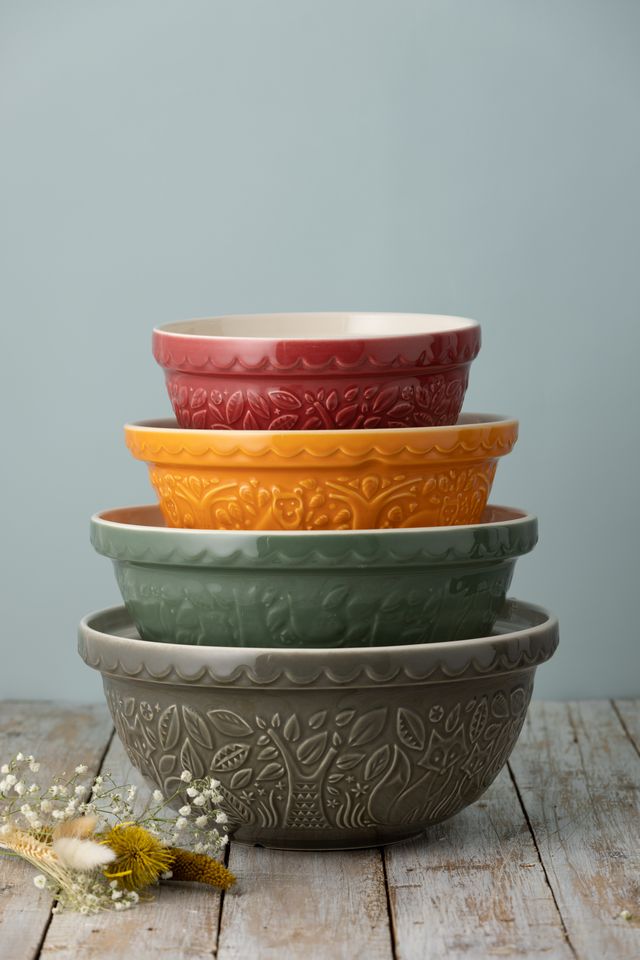 In The Forest Owl Dark Green Mixing Bowl, 26cm/ 2.7 Litre