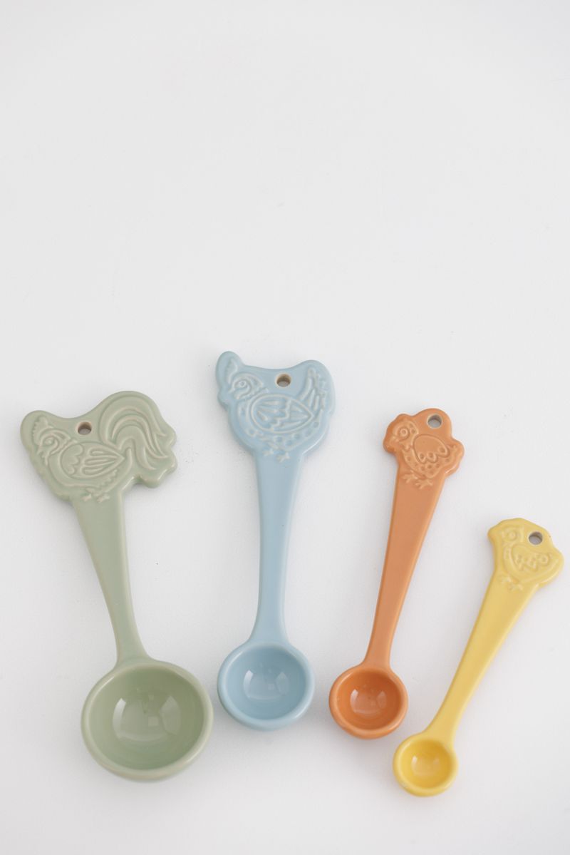 MASON CASH Home To Roost Set of 4 Measuring Spoons