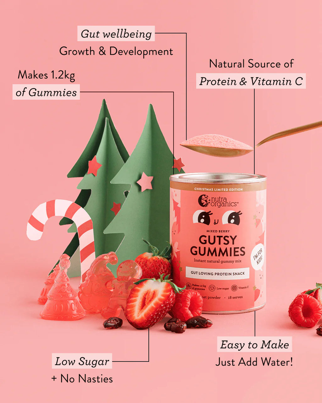 GUTSY GUMMIES MIXED BERRY LIMITED ADDITION