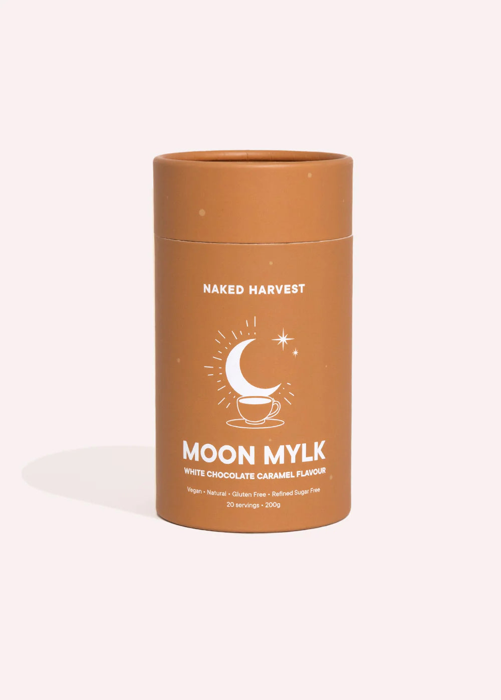 NU HARVEST WHITE CHOC CARAMEL SWIRL MOON MYLK