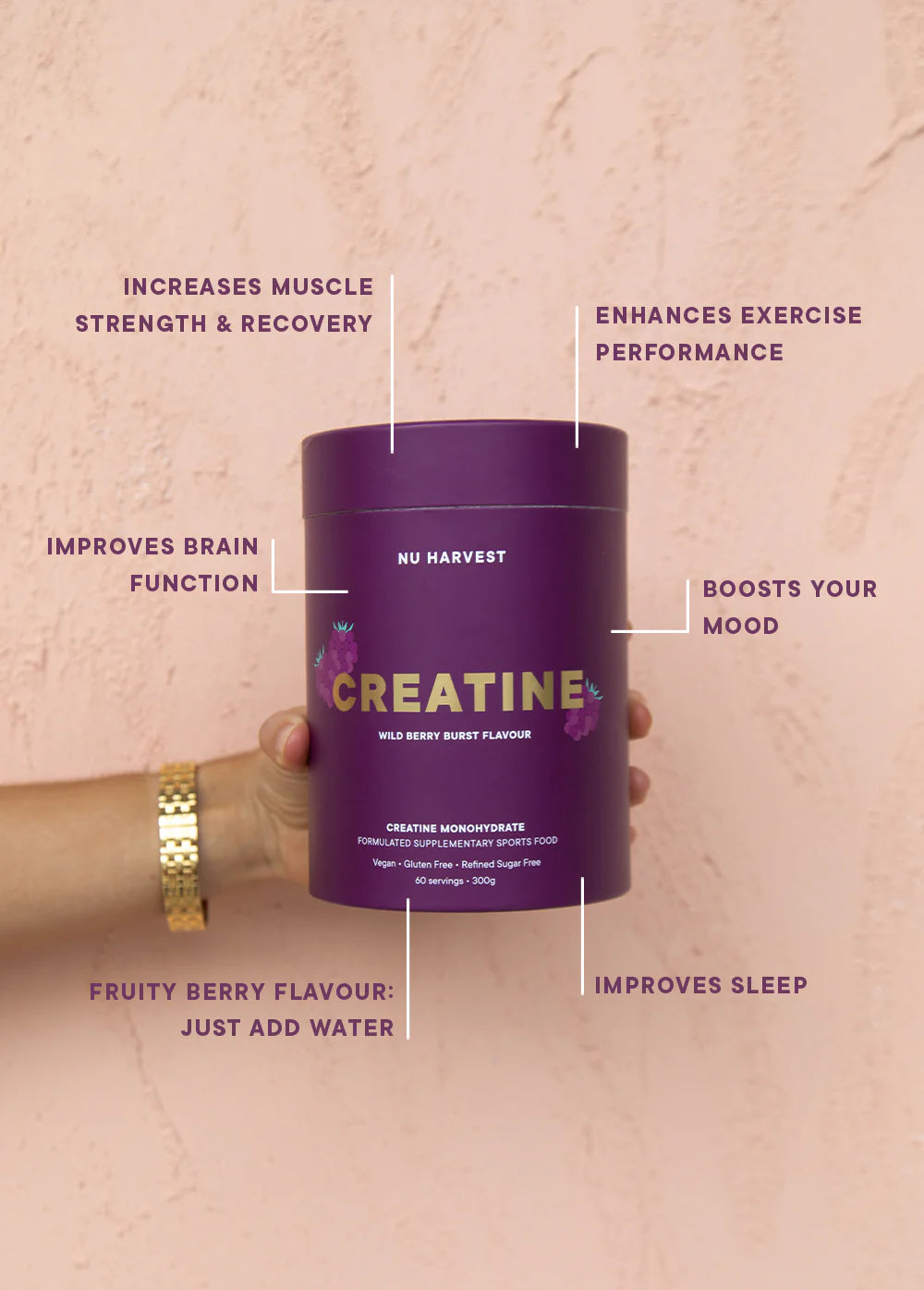 WILD BERRY CREATINE MONOHYDRATE
