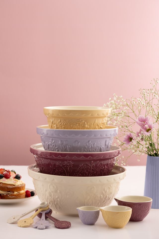 In The Meadow Lilac Tulip Mixing Bowl, 24cm / 2 Litre