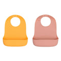 Catchie Bibs® 2.0 - Dark Peach & Mustard