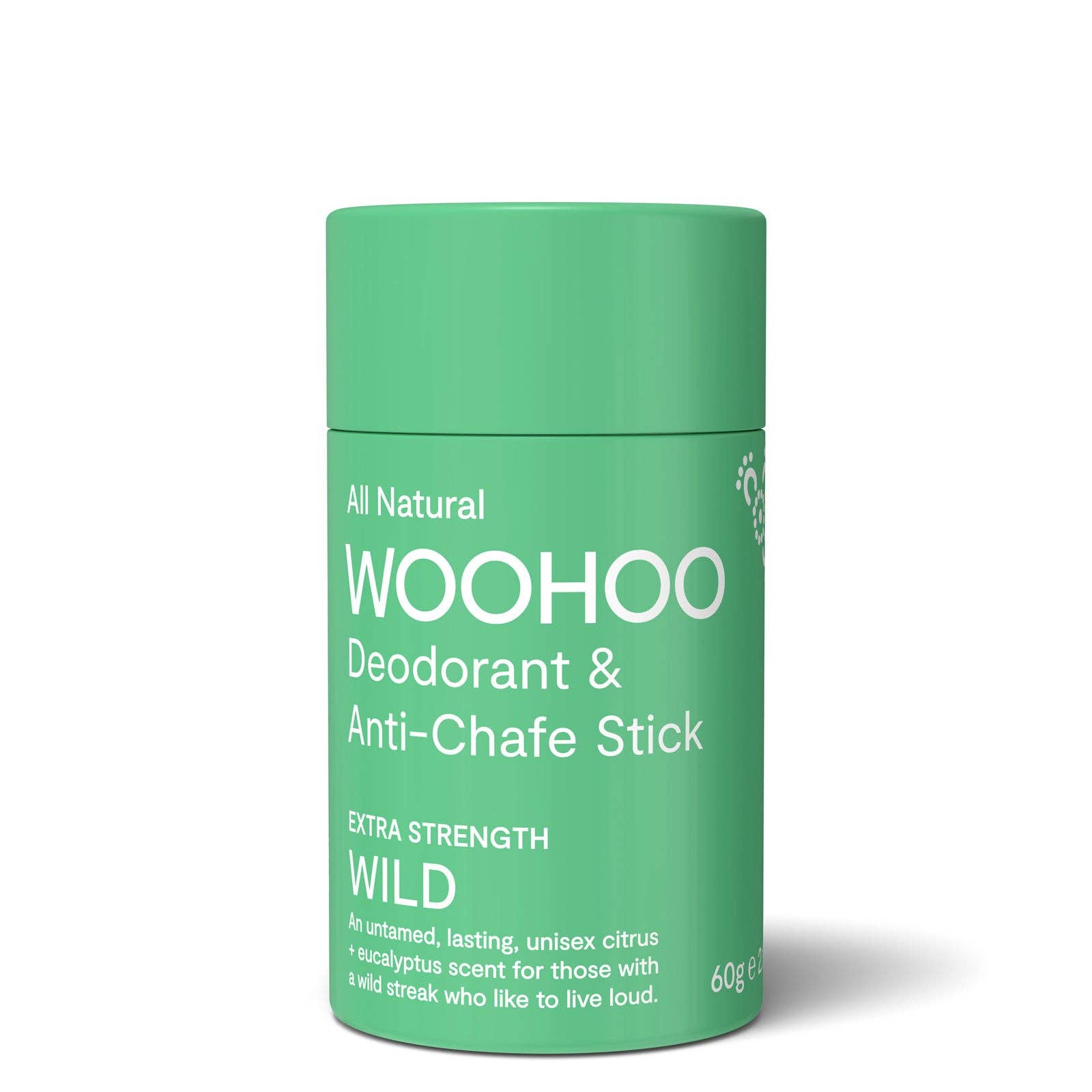 Woohoo Natural Deodorant & Anti-Chafe Stick (Wild) 60g