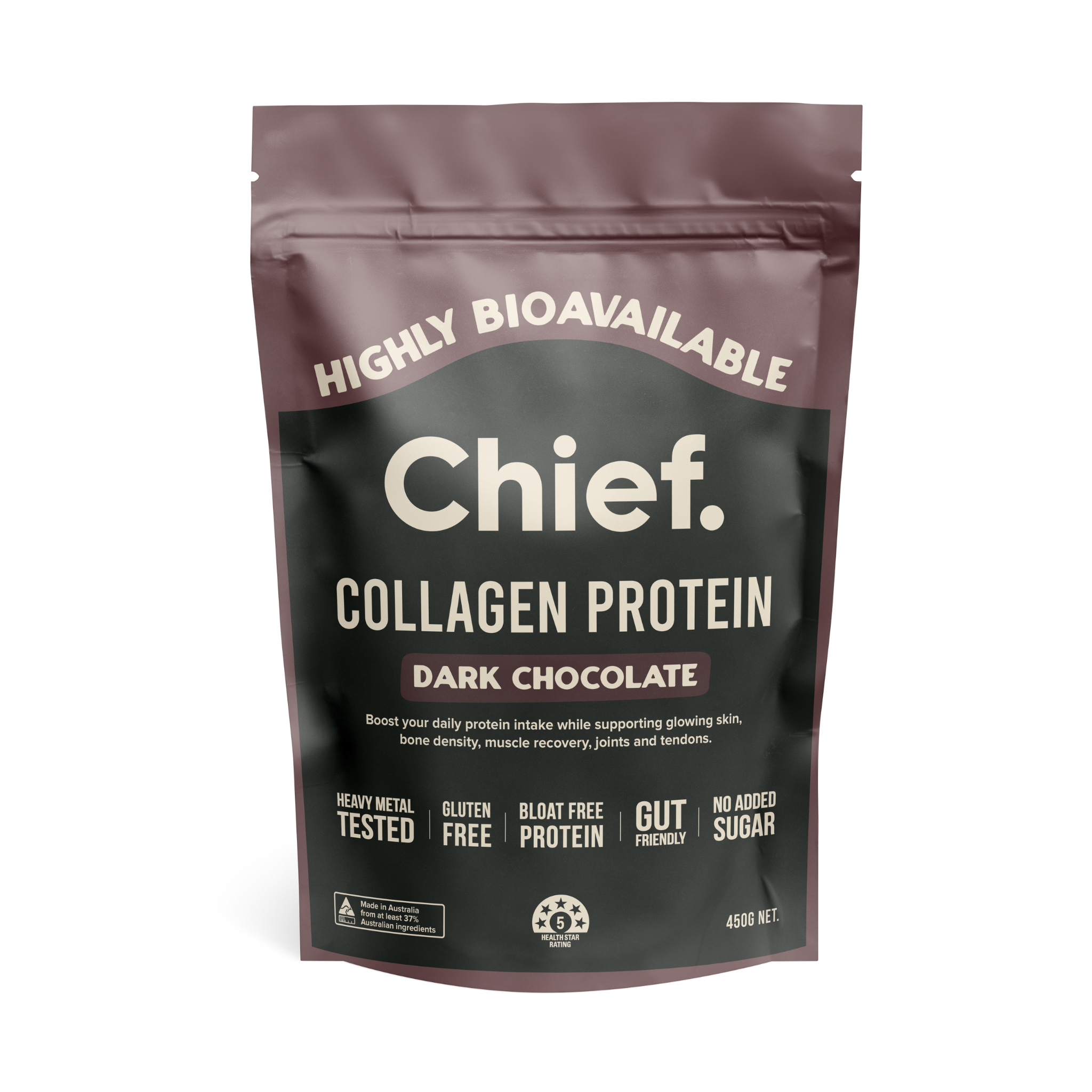 Grass-fed Collagen Protein Powder - Dark Chocolate