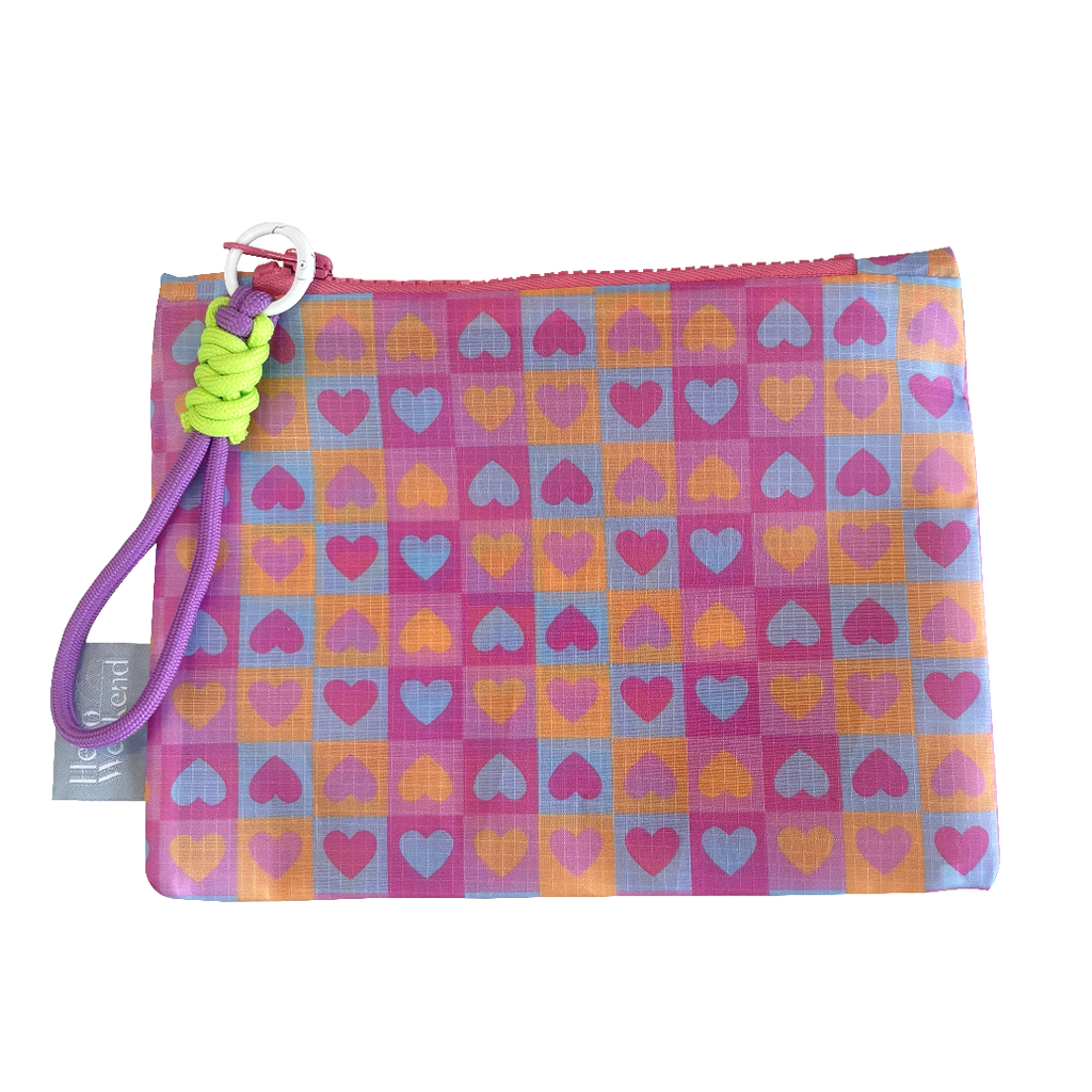NEW -Mini Pouch Set - Hearts and Waves