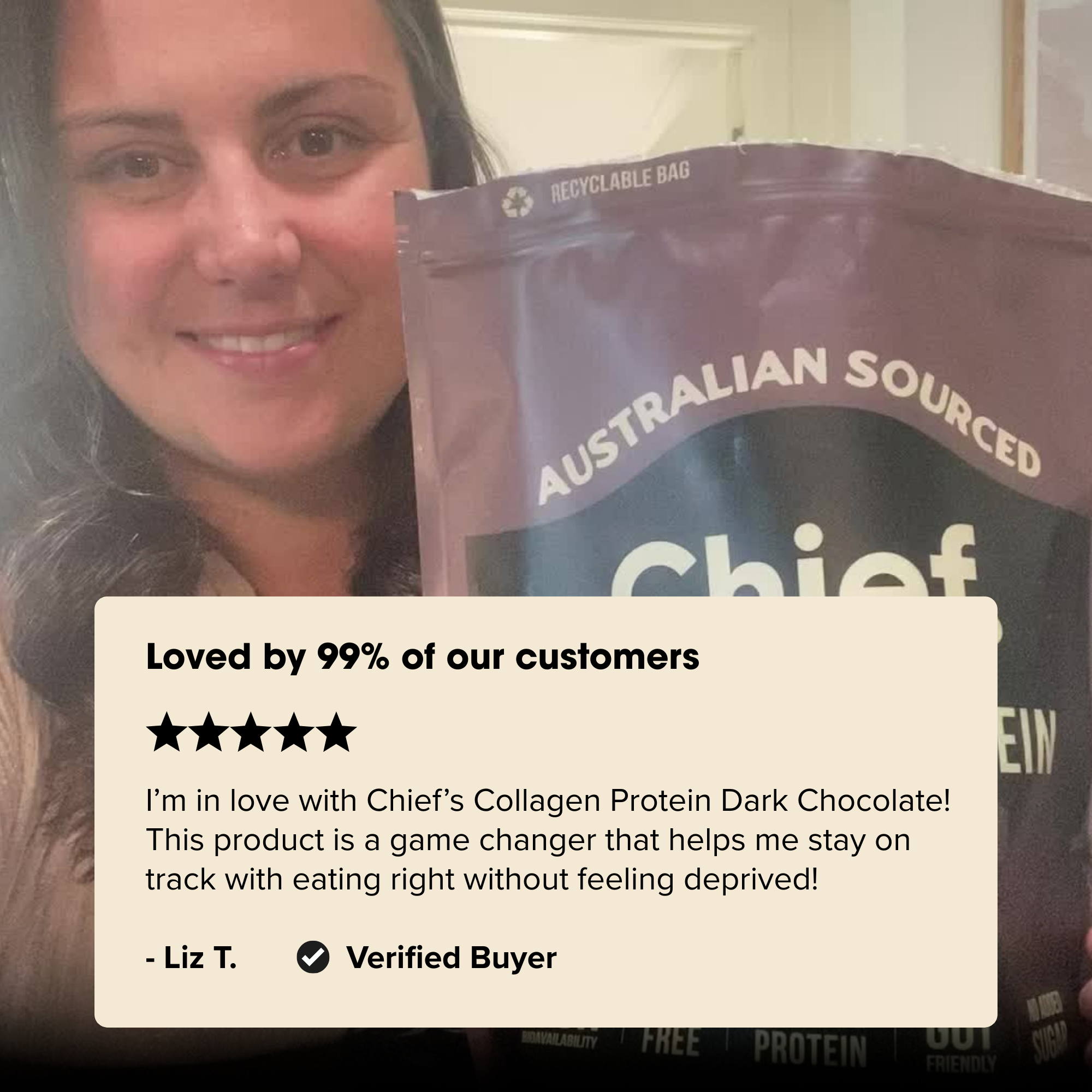 Grass-fed Collagen Protein Powder - Dark Chocolate