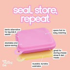 Sandwich Pouches – Fuchsia & Lemon