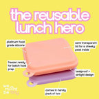 Sandwich Pouches – Purple & Tangerine
