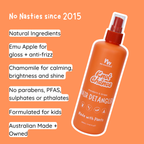 Natural Plant Based Hair Detangler in Mandarin and Grape